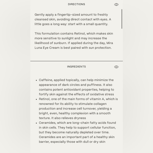 29 Palms Mira Luna Eye Cream | NIB | Retinol + Ceramides | $96 Retail - Picture 3 of 4